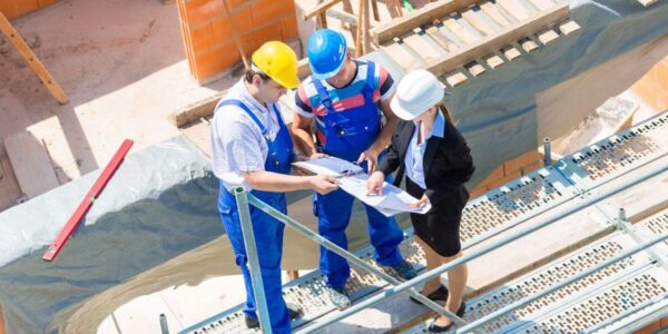 workers-going-over-a-construction-site-safety-plan